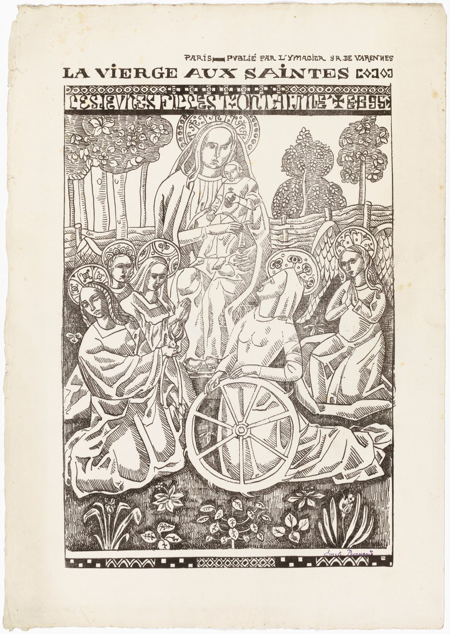 De heliga jungfrurna av Emile Bernard