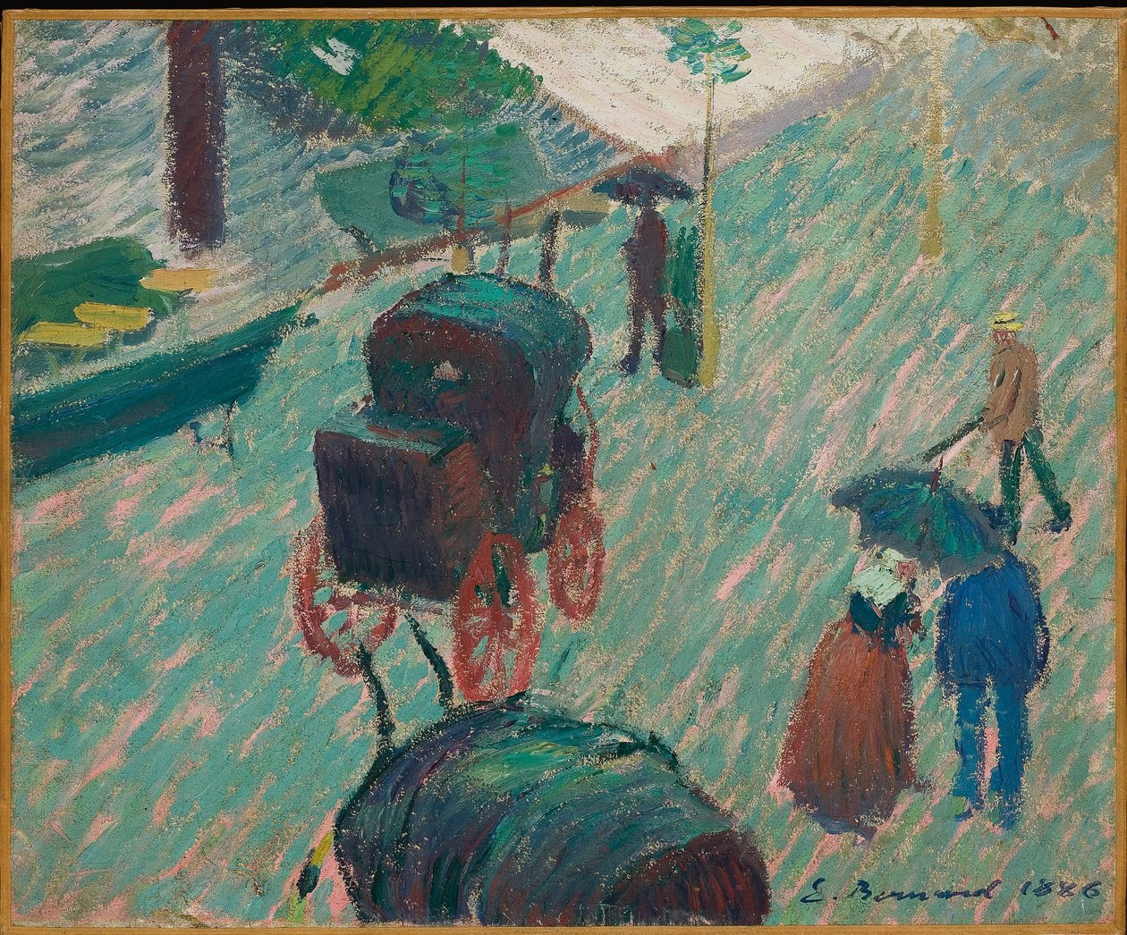 The Public Garden, Mayenne, 1886 av Emile Bernard