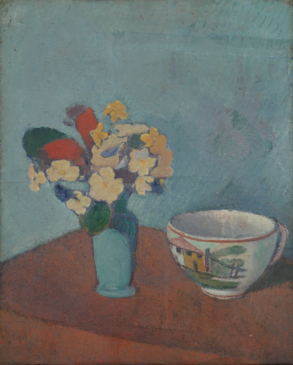 Vas med blommor och kopp av Emile Bernard