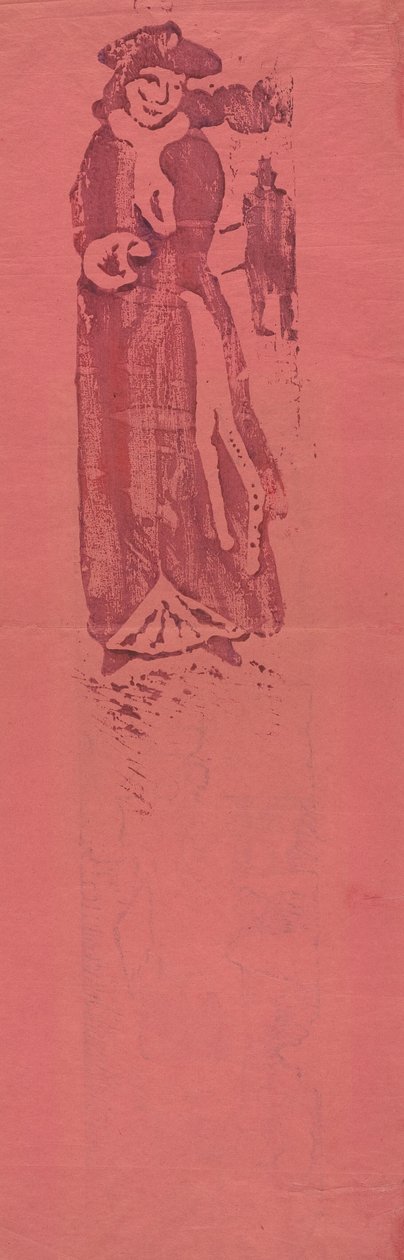 Frau mit Muff (La Dame au Manchon) av Emile Bernard