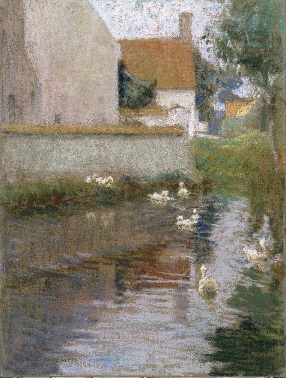 Utsikt över Bottelare av Emile Claus