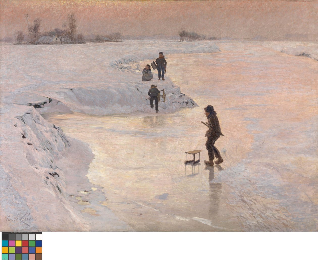 Italienska: The Skaters av Emile Claus