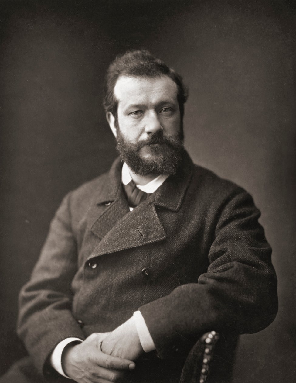 Felix Henri Bracquemond. Porträtt. av Emile Courtin