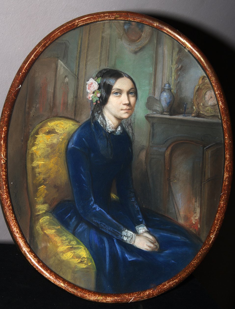 Porträtt av Dahlia Poletica, 1848 av Emile Francois Dessain