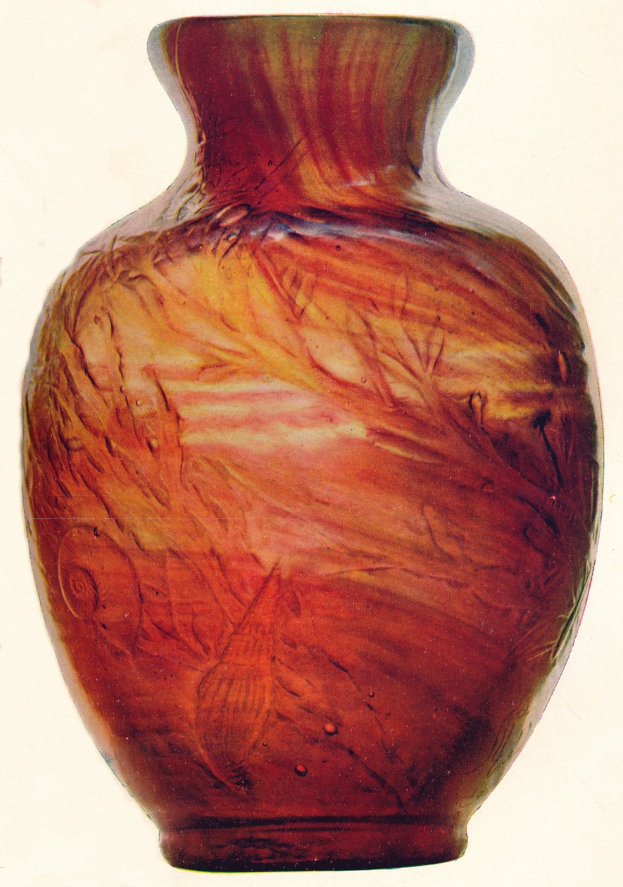 Glasvas av E. Galle, c1846-1903, 1903 av Emile Galle