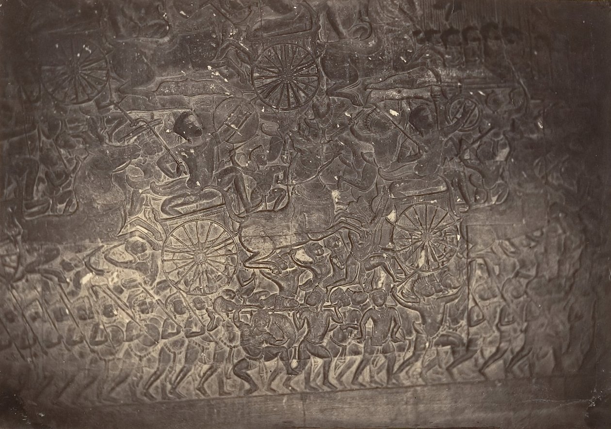 Basrelief i Grand Gallery of the Pagoda, 1866. av Emile Gsell