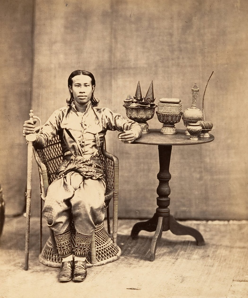 Phra-Kéo-Pha, kungens bror, 1866. av Emile Gsell
