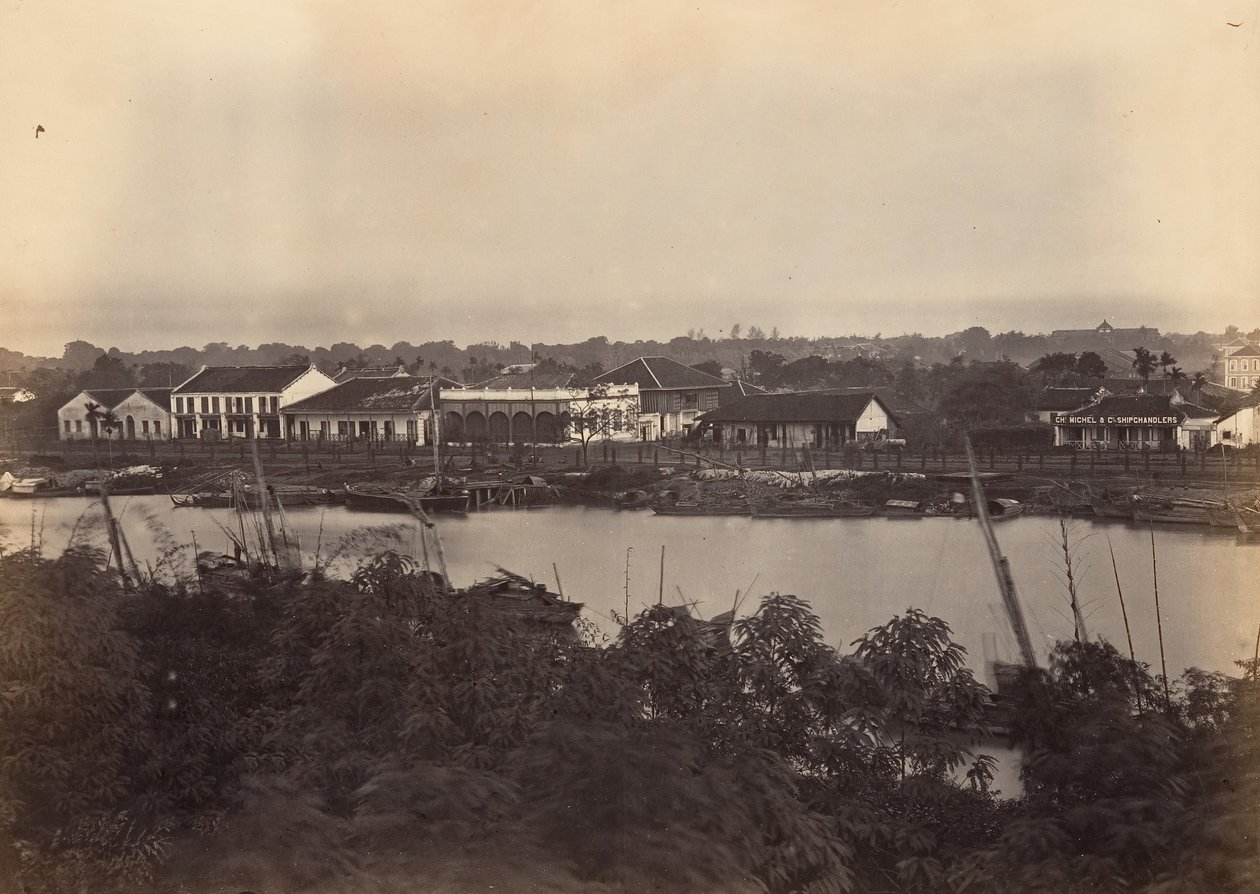 Vy över Saigon ark nr 2, 1866. av Emile Gsell