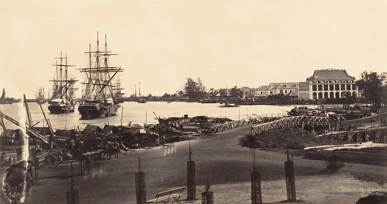 Syn på etableringen av de kejserliga meddelandena, 1866. av Emile Gsell