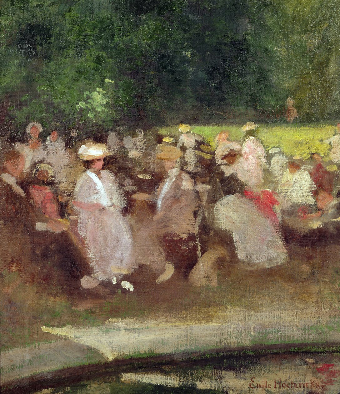 Sommar i parken, ca 1881 av Emile Hoeterickx