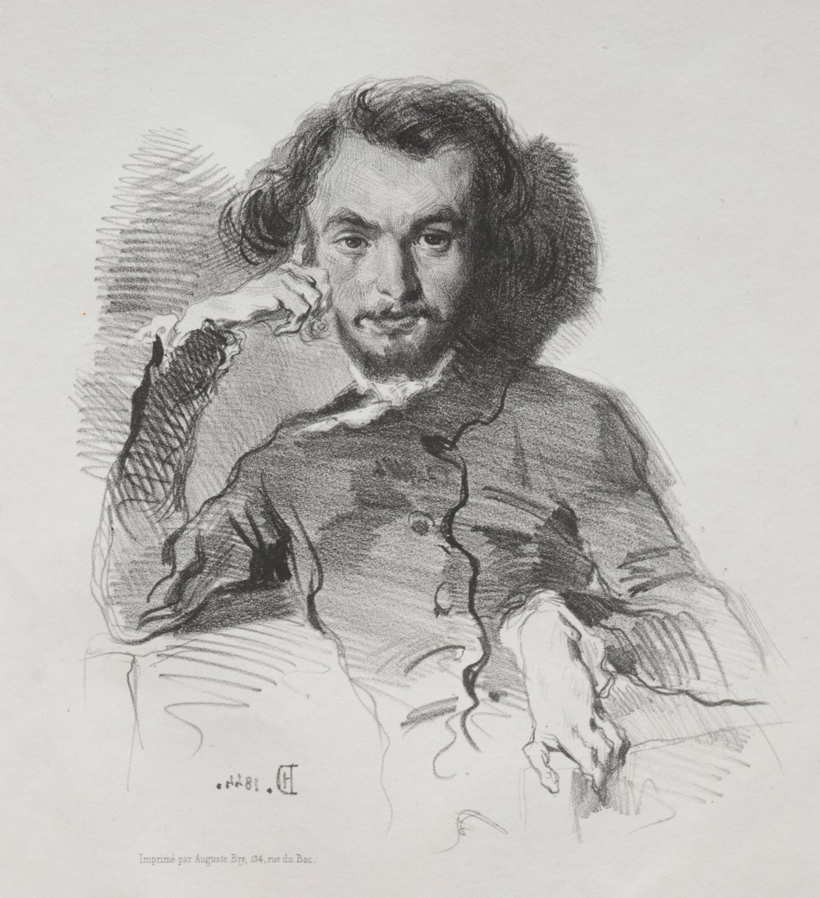 Charles Pierre Baudelaire av Emile Isidore Deroy
