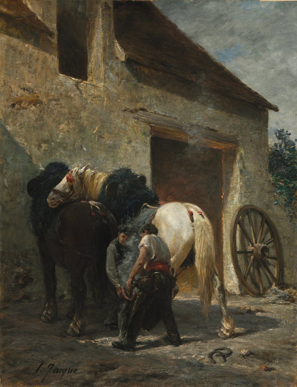 Smeder, efter 1887 (olja på tyg) av Émile Jacque