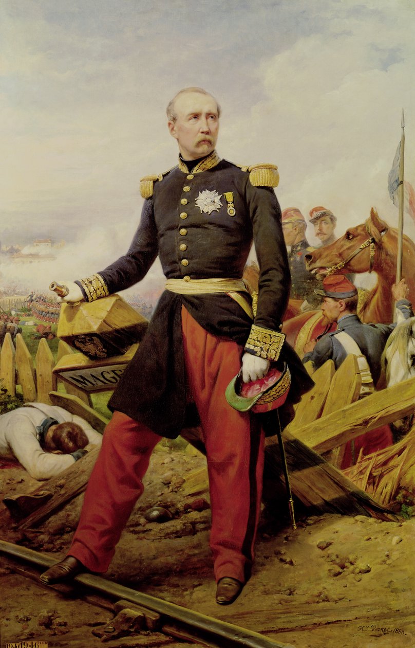 Greve Maurice de MacMahon (1808-93), 1860 av Emile Jean Horace Vernet