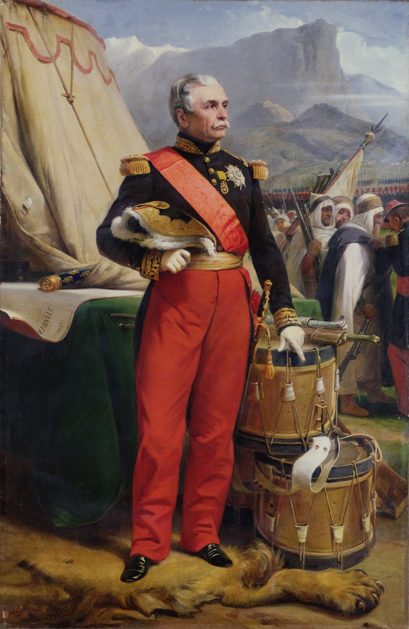 Greve Jacques-Louis-Cesar-Alexandre de Randon (1795-1871) marskalk av Frankrike, 1857 av Emile Jean Horace Vernet