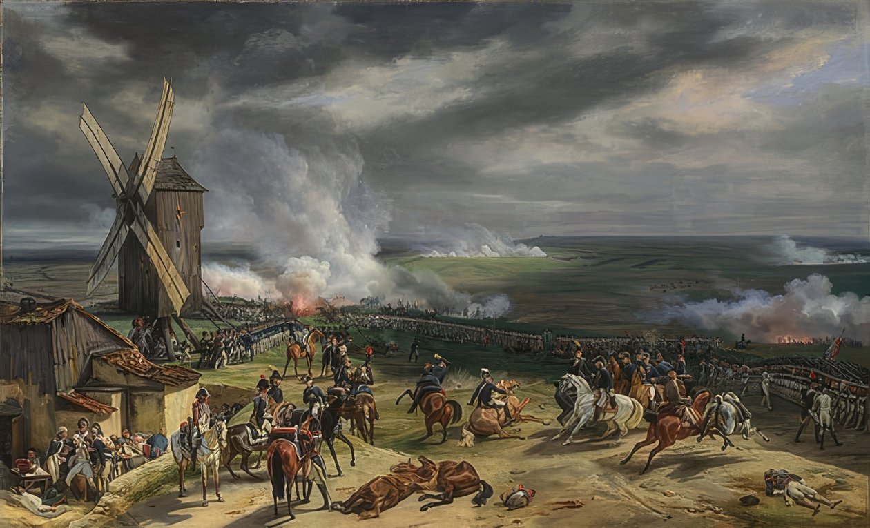 Slaget vid Valmy. 1826 av Emile Jean Horace Vernet