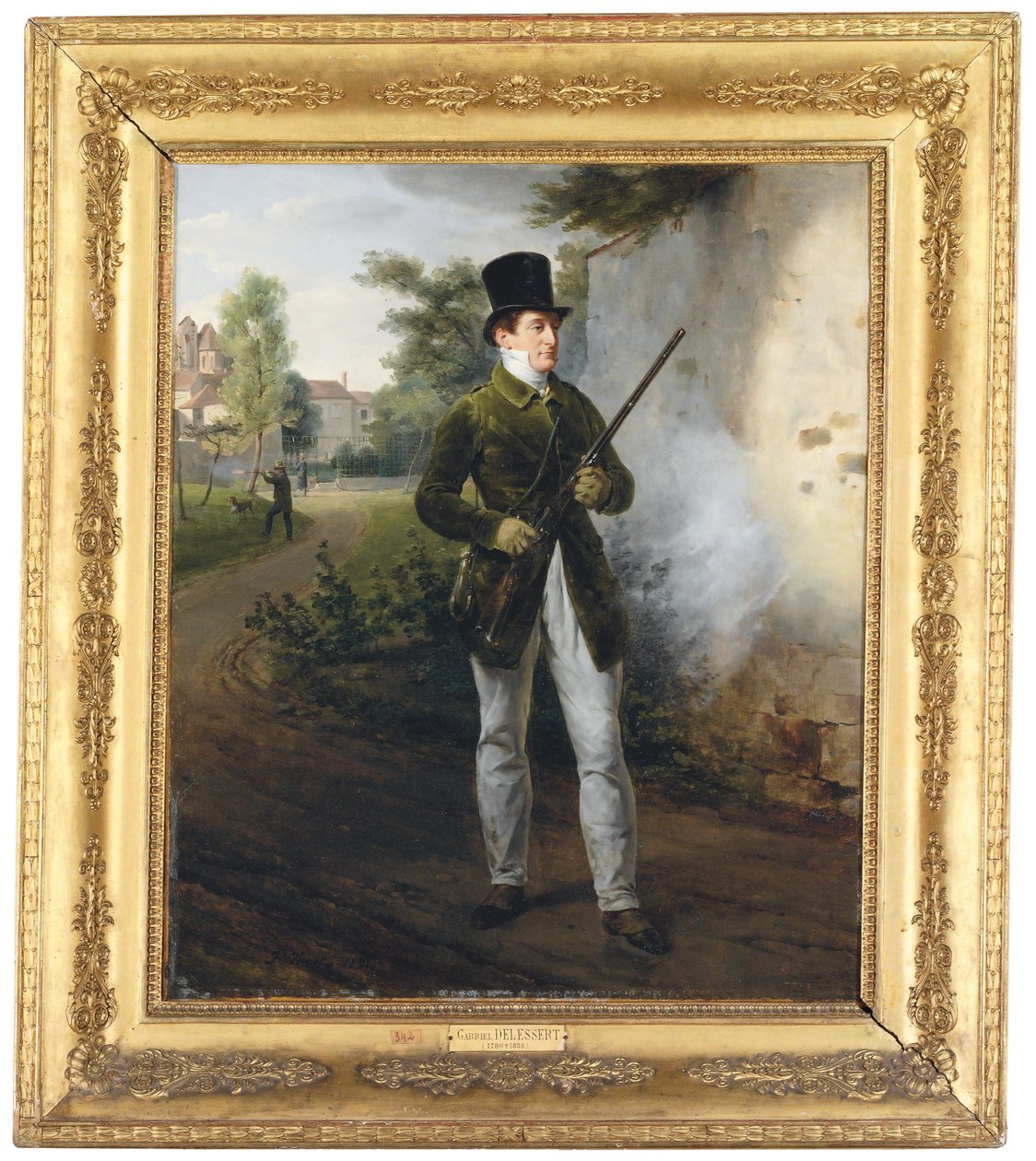Gabriel Delessert i skytteklädsel av Emile Jean Horace Vernet