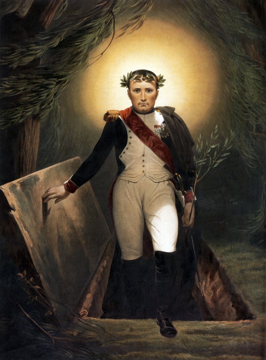 Napoleon lämnar sin grav, c.1860 av Emile Jean Horace Vernet
