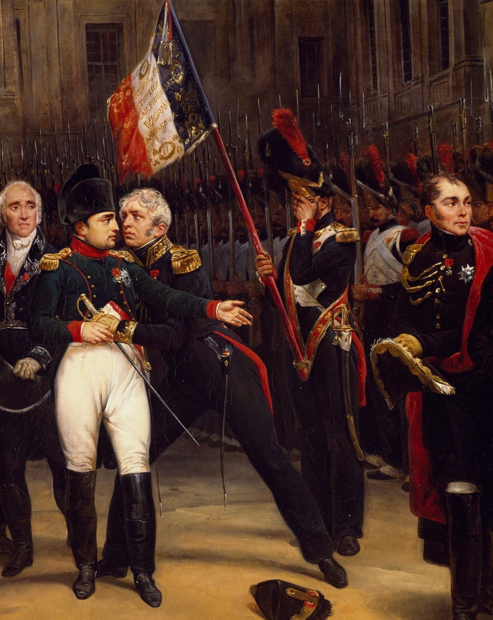 Napoleons farväl till det kejserliga gardet, 20 april av Emile Jean Horace Vernet