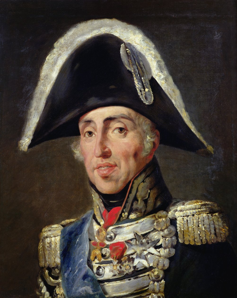 Porträtt av Karl X (1757-1836) kung av Frankrike och Navarra av Emile Jean Horace Vernet