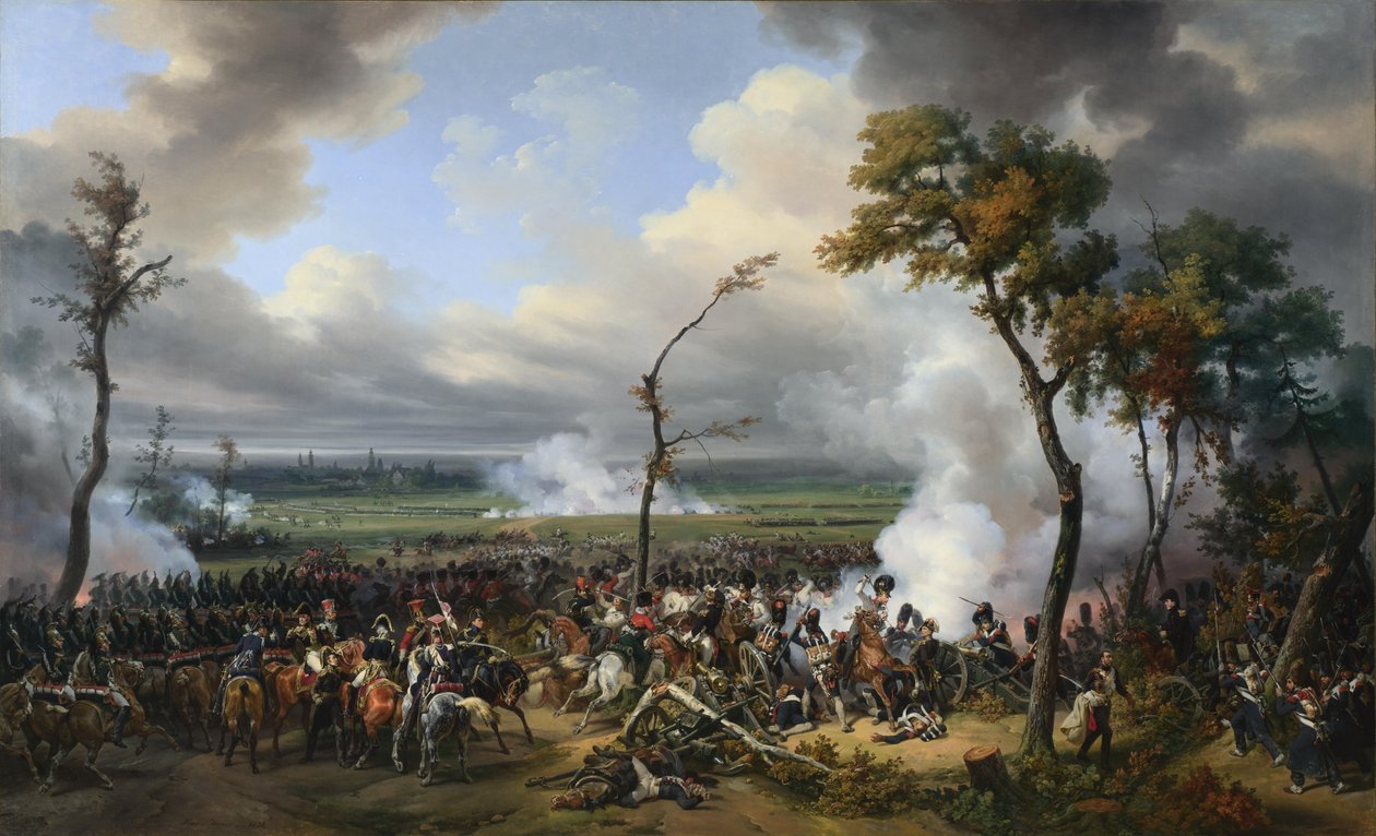 Slaget vid Hanau, 1813, 1824 av Emile Jean Horace Vernet