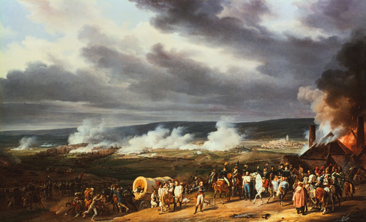 Slaget vid Jemappes, 1792, 1821. av Emile Jean Horace Vernet