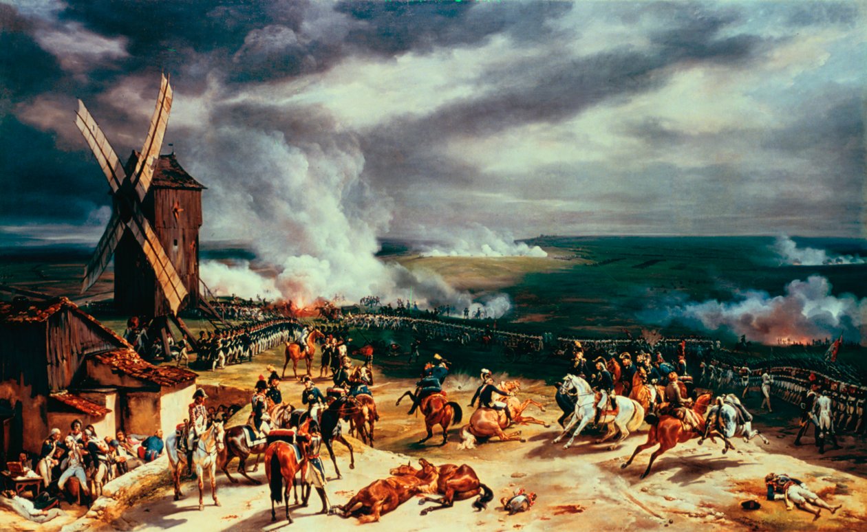 Slaget vid Valmy, 20 september, 1792, 1826. av Emile Jean Horace Vernet