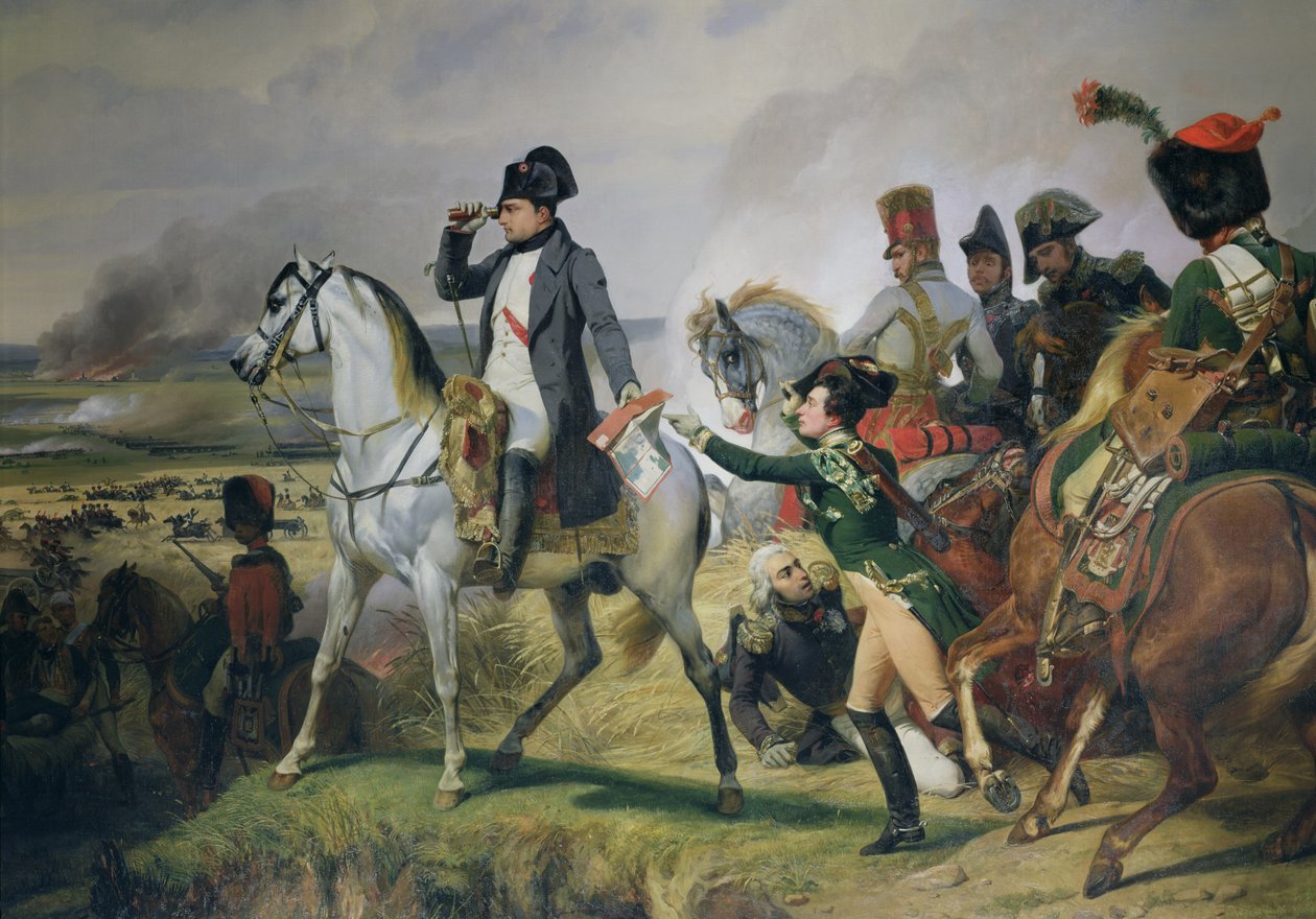 Slaget vid Wagram, 6 juli 1809, 1836 av Emile Jean Horace Vernet