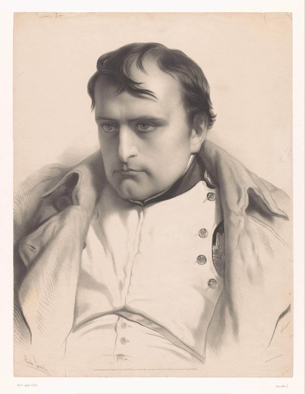 Porträtt av Napoleon I Studier av utvalda artister (serietitel) Etudes choisies (serietitel) av Emile Lassalle