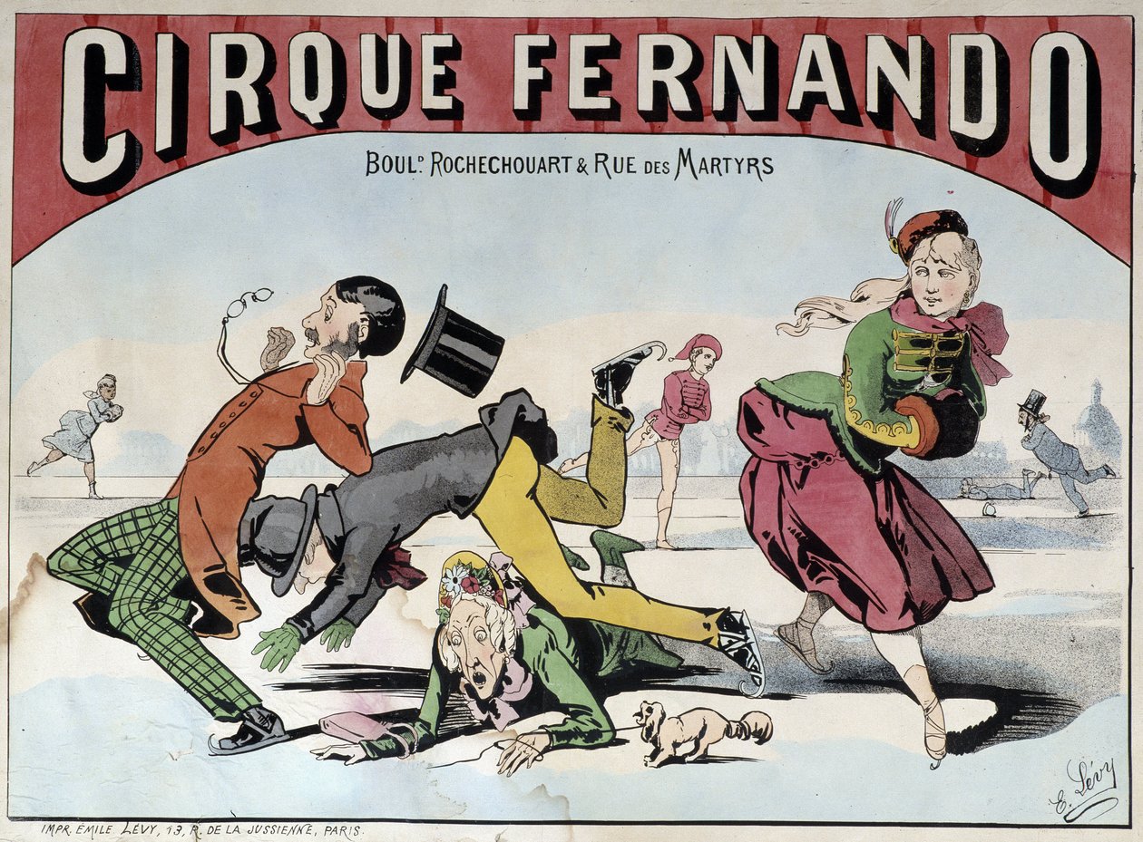 Cirque Fernando - Affisch av Lévy, sent 1800-tal Cirque Fernando - Affisch av Lévy, sent 1800-tal av Emile Levy