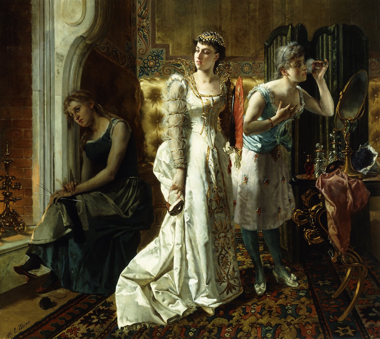 Askungen och hennes onda systrar, 1892 av Emile Meyer