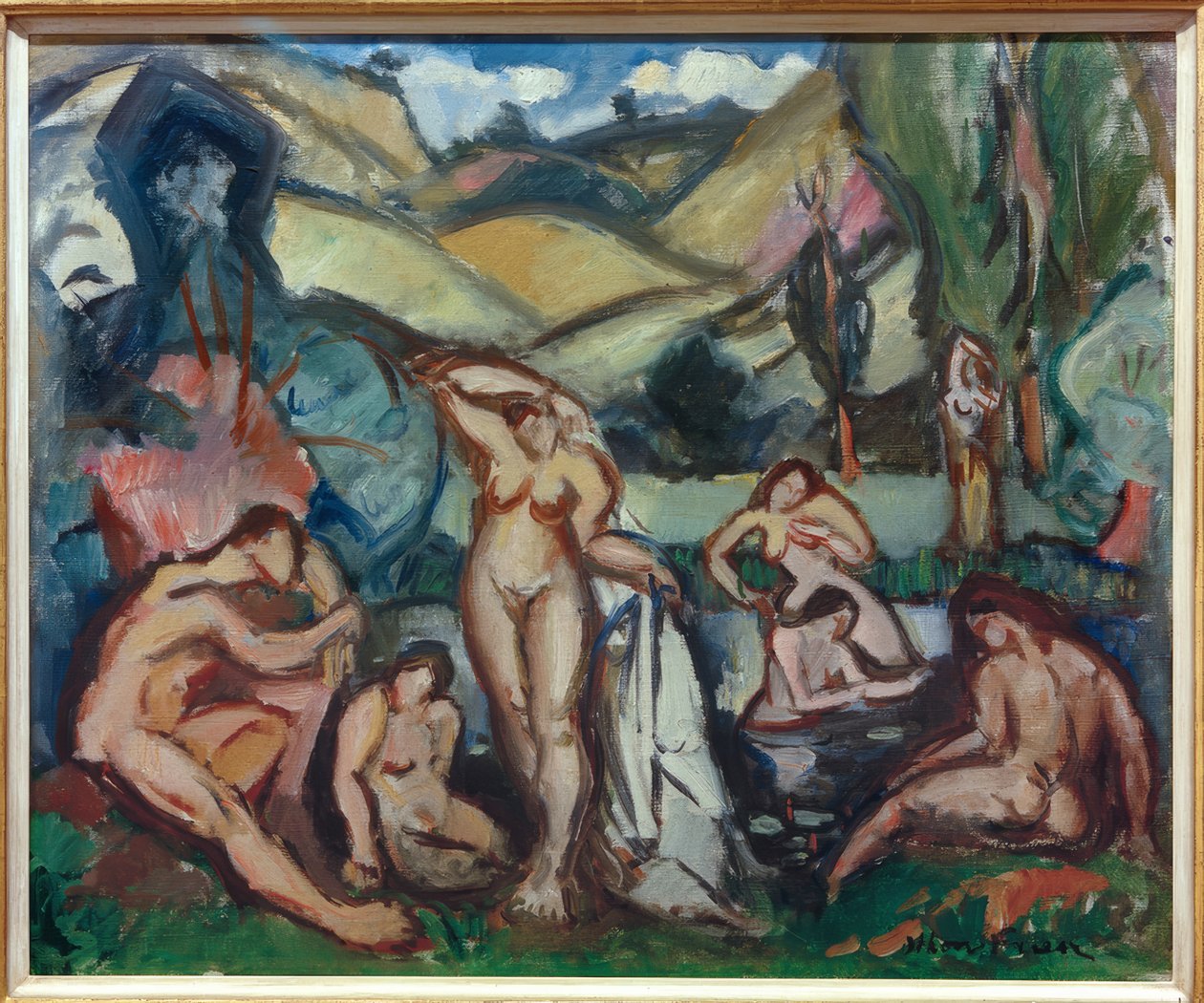 Badande kvinnor av Emile Othon Friesz