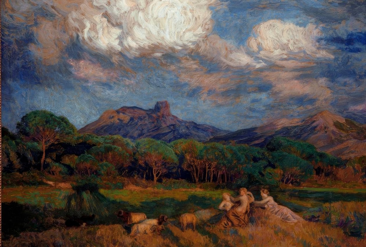 Dryaderna av Marie Auguste Emile Rene Menard