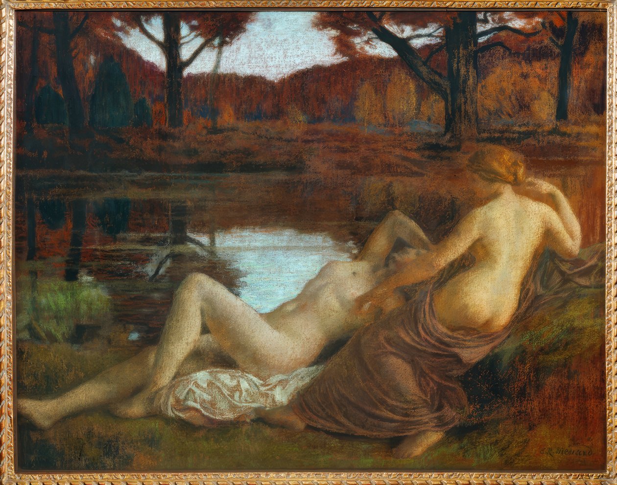 Dryaderna av Marie Auguste Emile Rene Menard