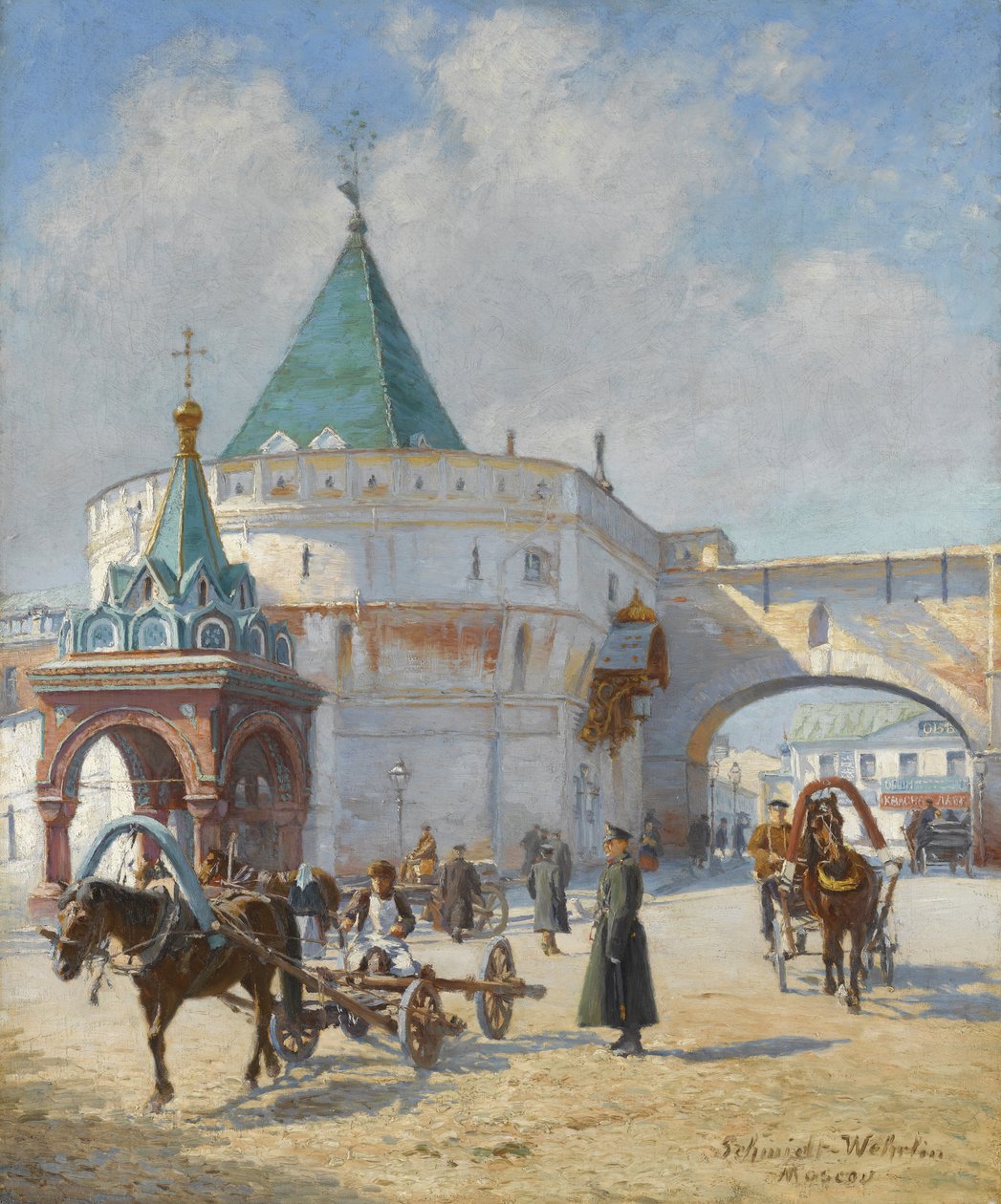 Utsikt över Moskva av Émile Schmidt Wehrlin