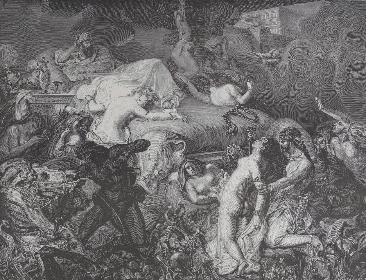 Sardanapalus, från Le Monde Illustré, 16 maj 1874. av Emile Thomas
