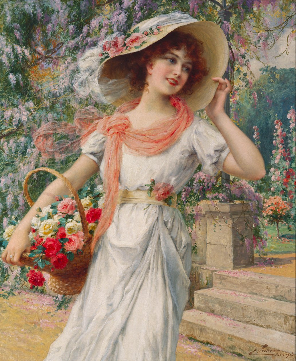 Blomstertjejen av Emile Vernon
