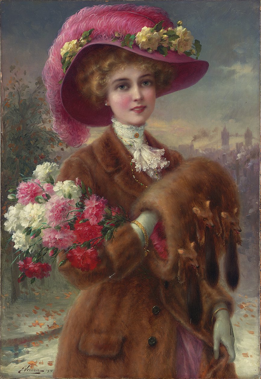 Vinterskönhet, 1910 av Emile Vernon
