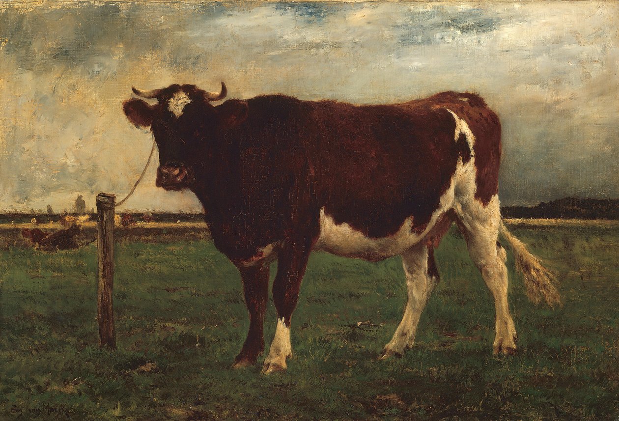 Studie av en ko, 187090. av Emile van Marcke de Lummen