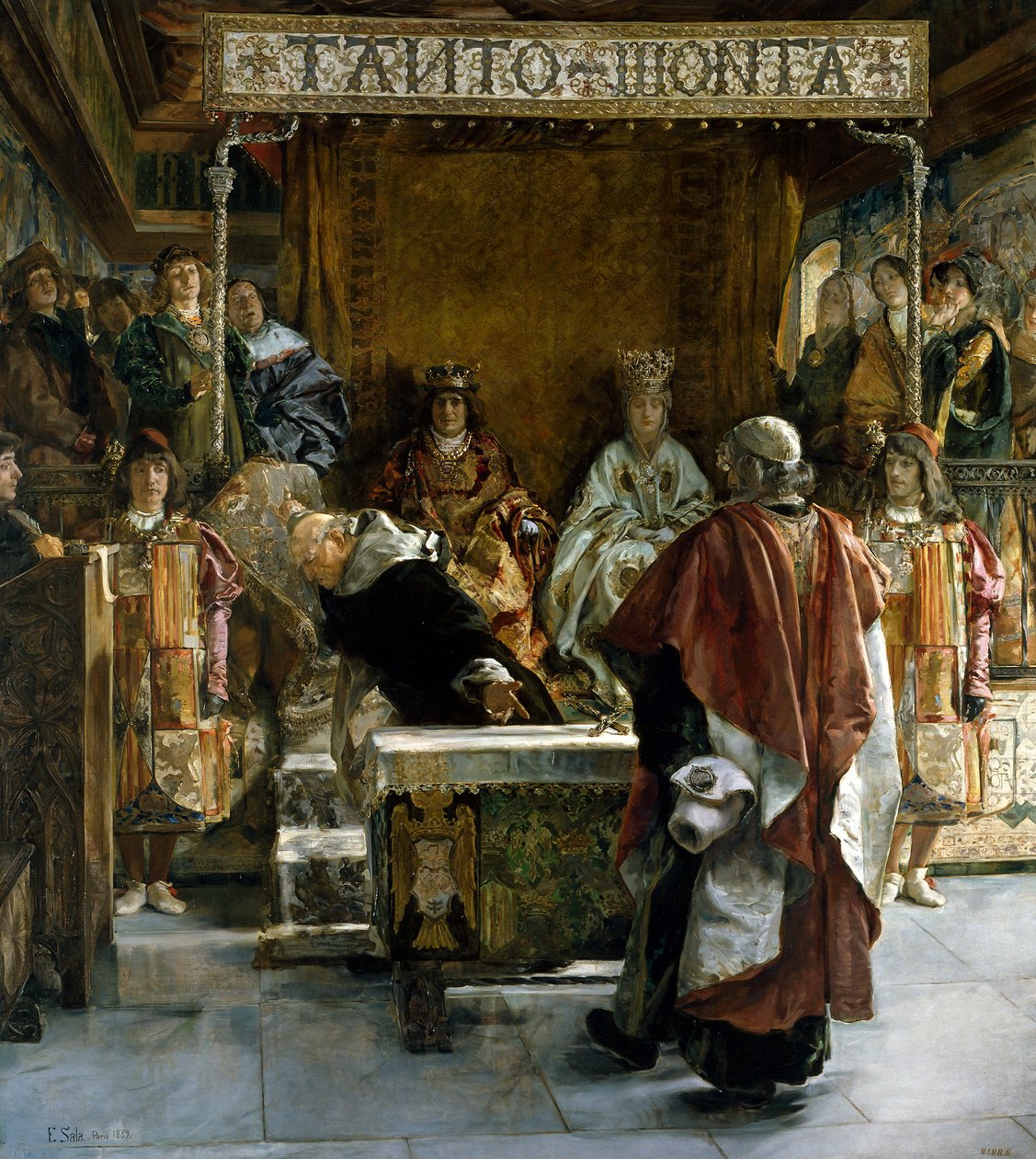 Fördrivning av judarna från Spanien (år 1492) av Emilio Sala Francés