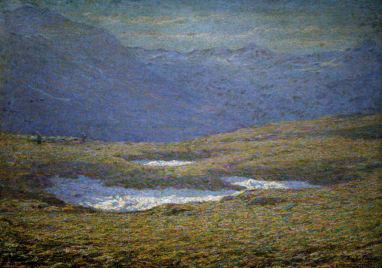 Alplandskap av Emilio Longoni