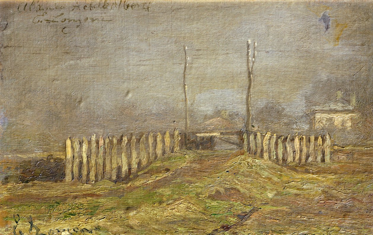Landsbygd i Lombardiet, av Emilio Longoni (1859-1932). av Emilio Longoni