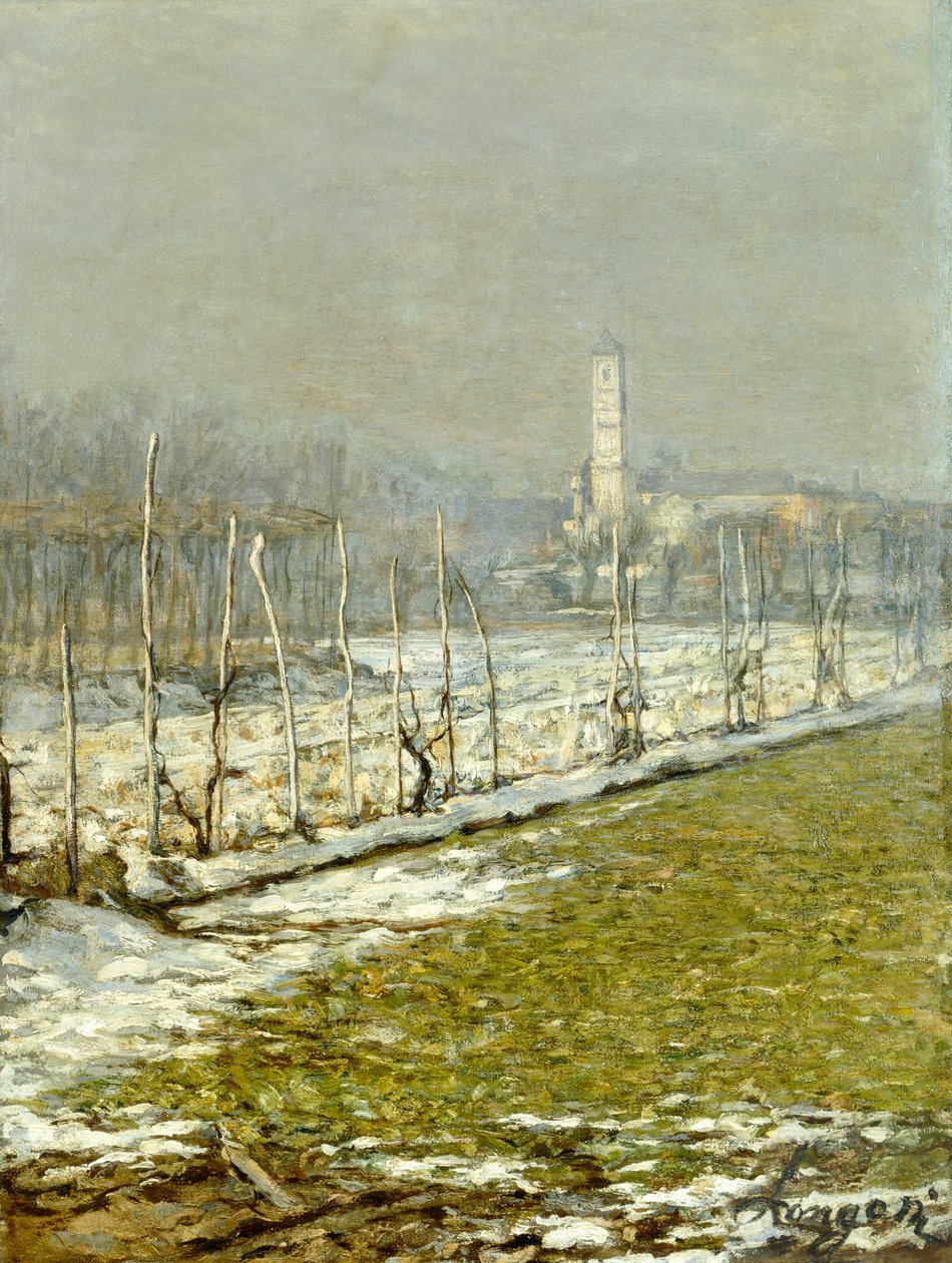 Landskap. Vinter sol av Emilio Longoni