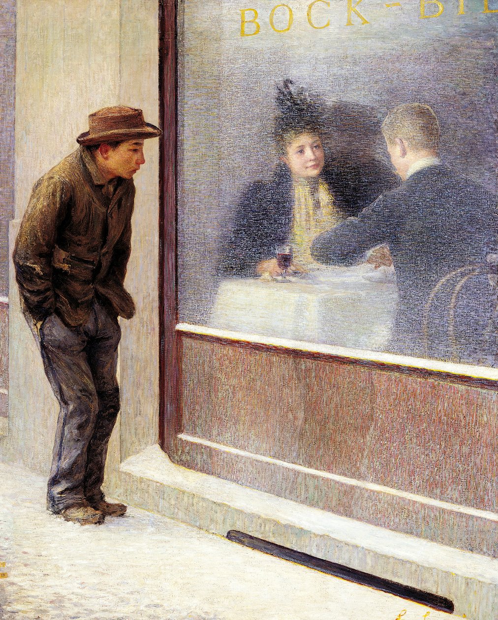 Reflektioner av en hungrig man eller sociala kontraster, av Emilio Longoni av Emilio Longoni