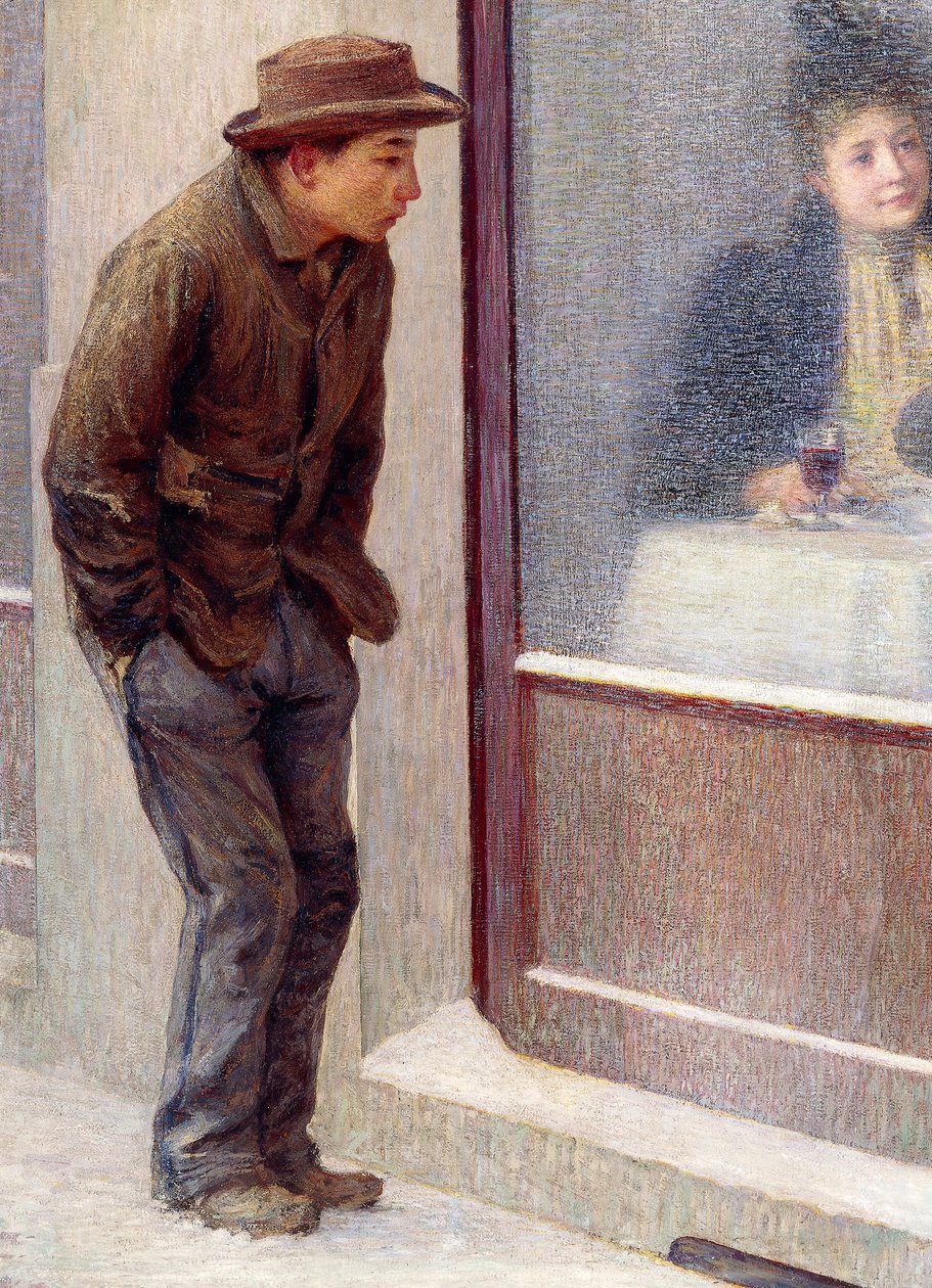 Reflektioner av en hungrig man eller sociala kontraster, av Emilio Longoni av Emilio Longoni