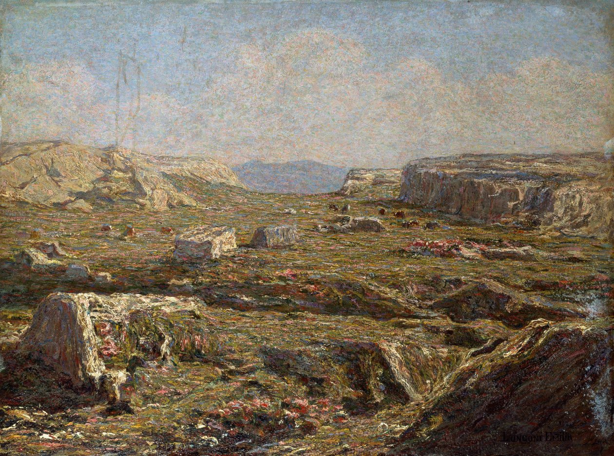 Stenigt landskap av Emilio Longoni