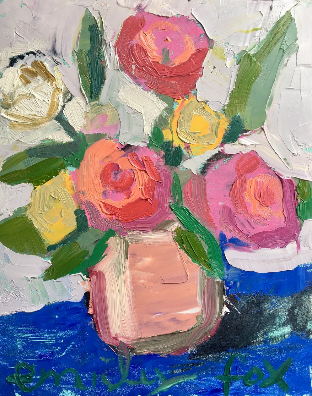 A Thoughtful Response, 2020 (olja på duk) av Emily Fox King