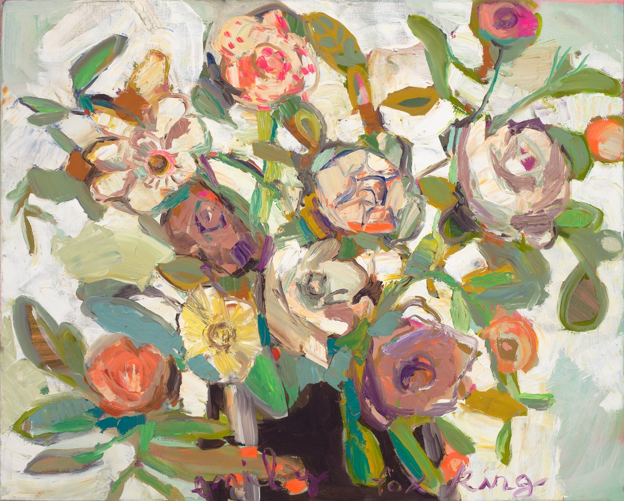 All the Good, 2020 (olja på duk) av Emily Fox King