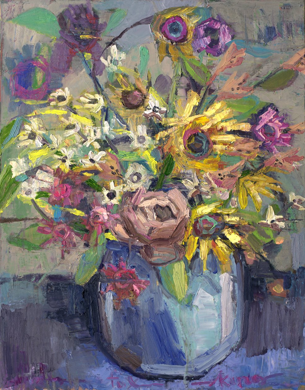 It all works out, 2023 (olja på duk) av Emily Fox King