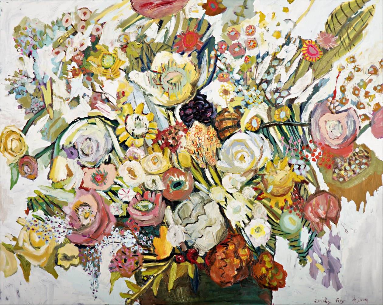SMALL Parmelie, 2018 (olja på duk) av Emily Fox King
