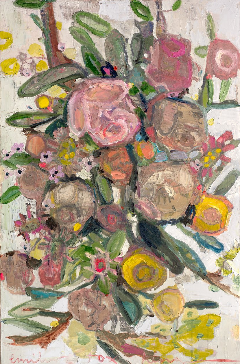 Sticks and Stones, 2021 (olja på duk) av Emily Fox King